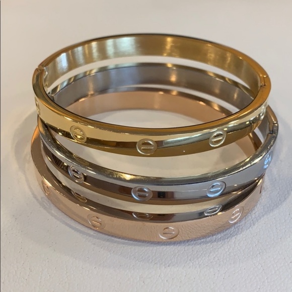 LOVE BANGLE STAINLESS STEEL 6 INCHES - Picture 5 of 10